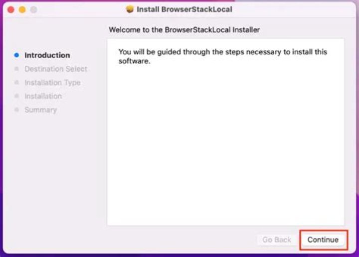 BrowserStackLocal macOS App