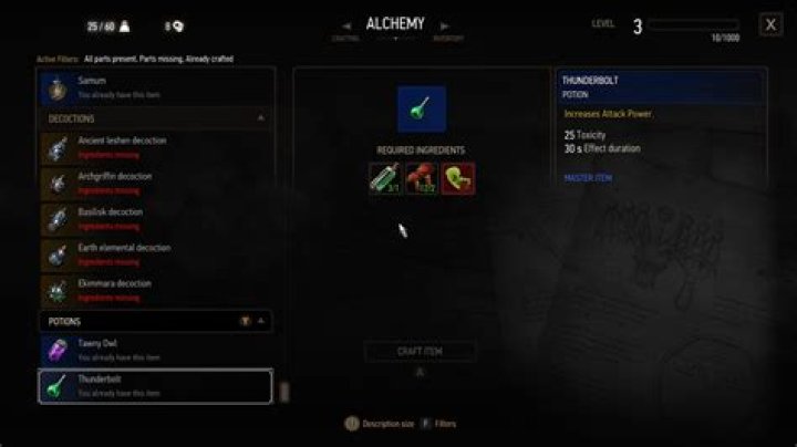 How do I get the Swallow potion in Witcher 3?