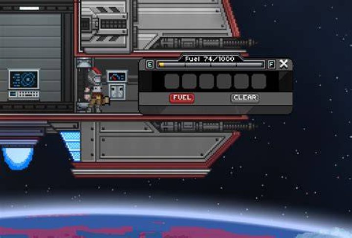 How do I put fuel into my starbound ship?