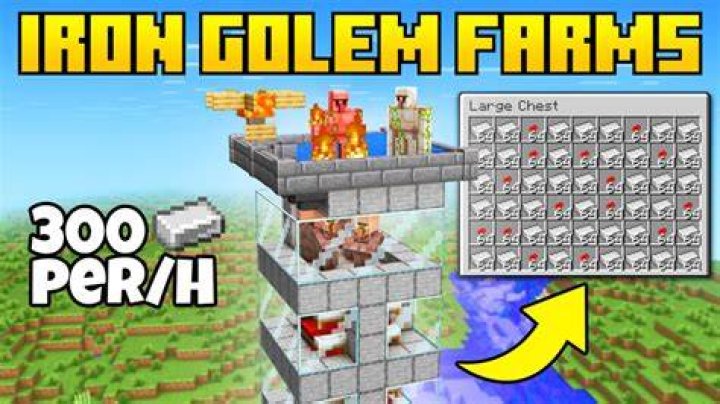 How far do I need to be from the Iron Golem farm for it to work?