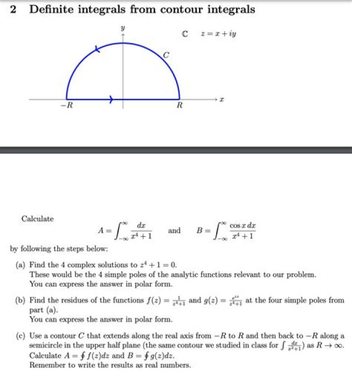 Introduction to Contour Integrals and Practice Problems